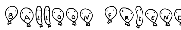 Balloon Friends font preview